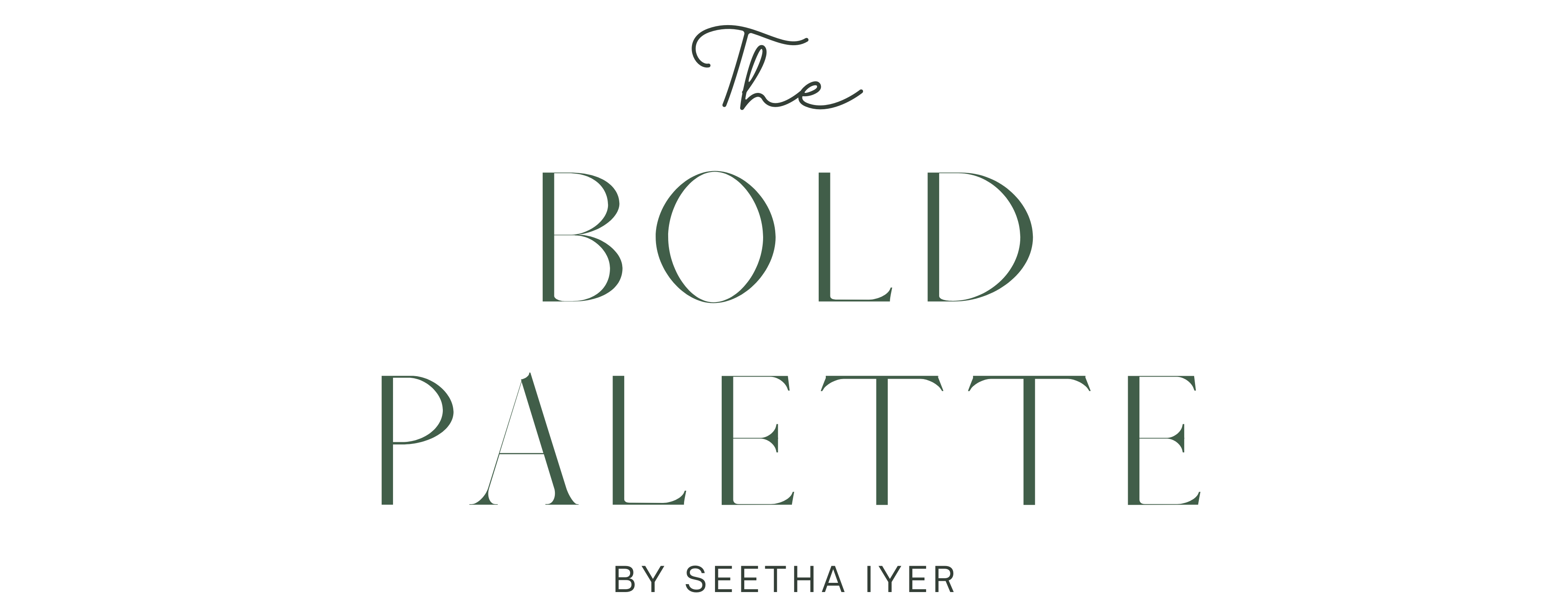 The Bold Palette by Seetha Iyer